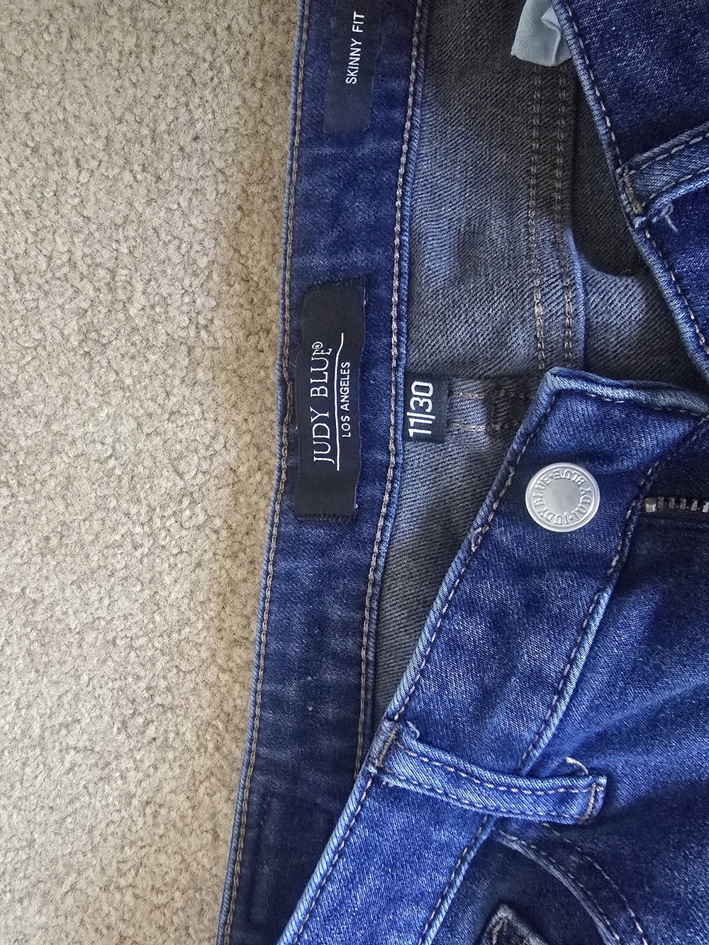 Judy Blue Skinny Fit Jeans in Indigo Wash